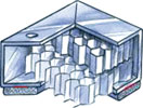 Figure 5. Cross-cell honeycomb vent